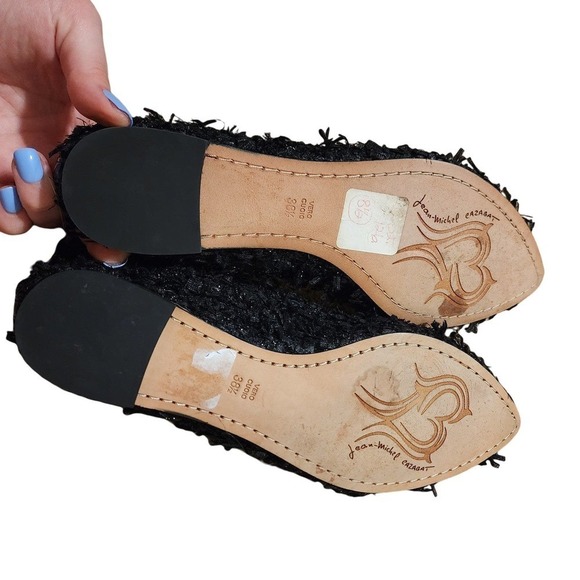 Jean-Michel Cazabat ruffle black flats - Picture 3 of 8